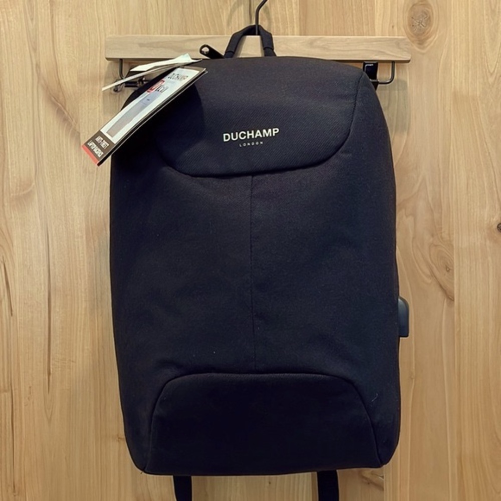 NWT Duchamp Anti-Theft Laptop Backpack, Black